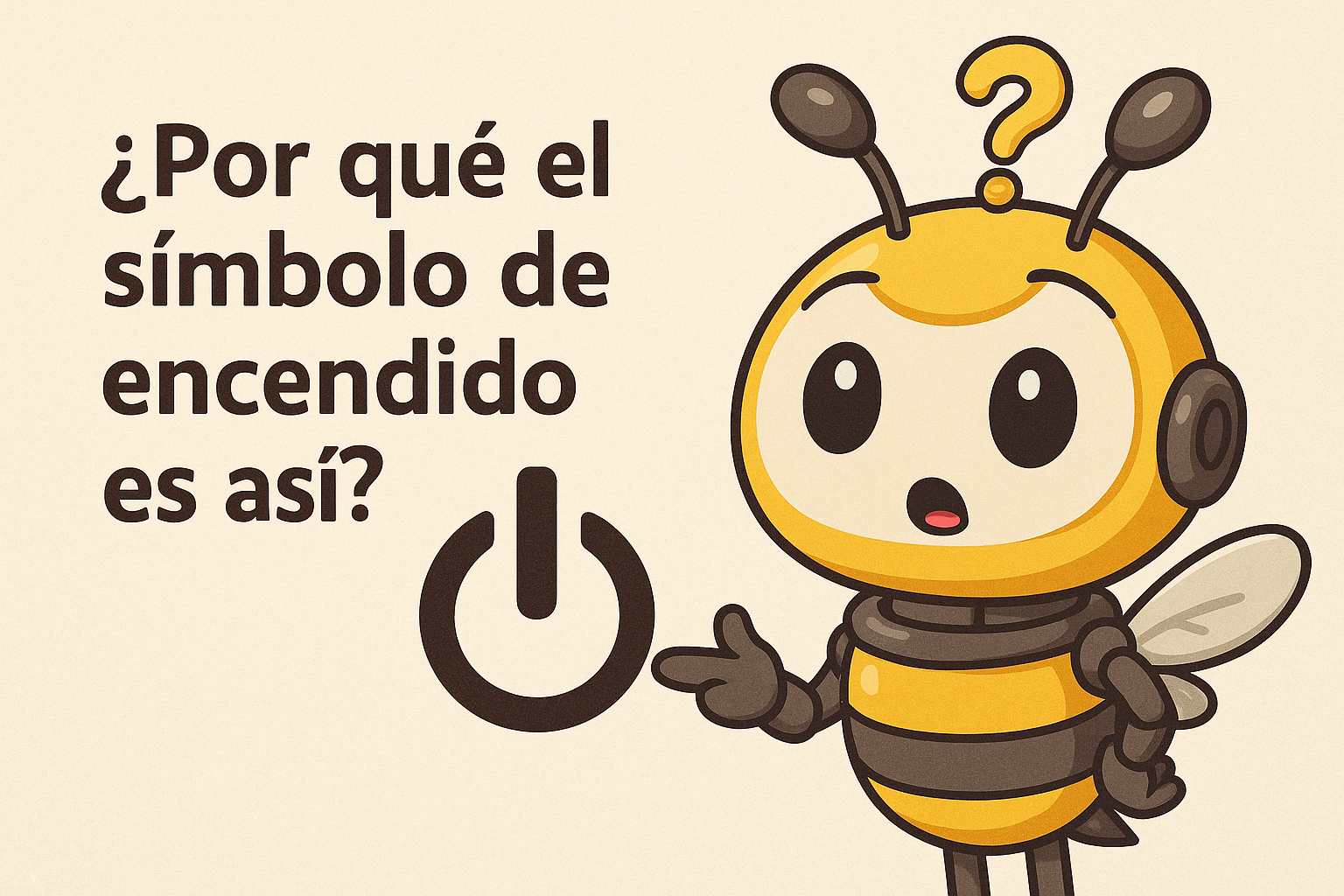 ¿Por qué el símbolo de encendido es así?